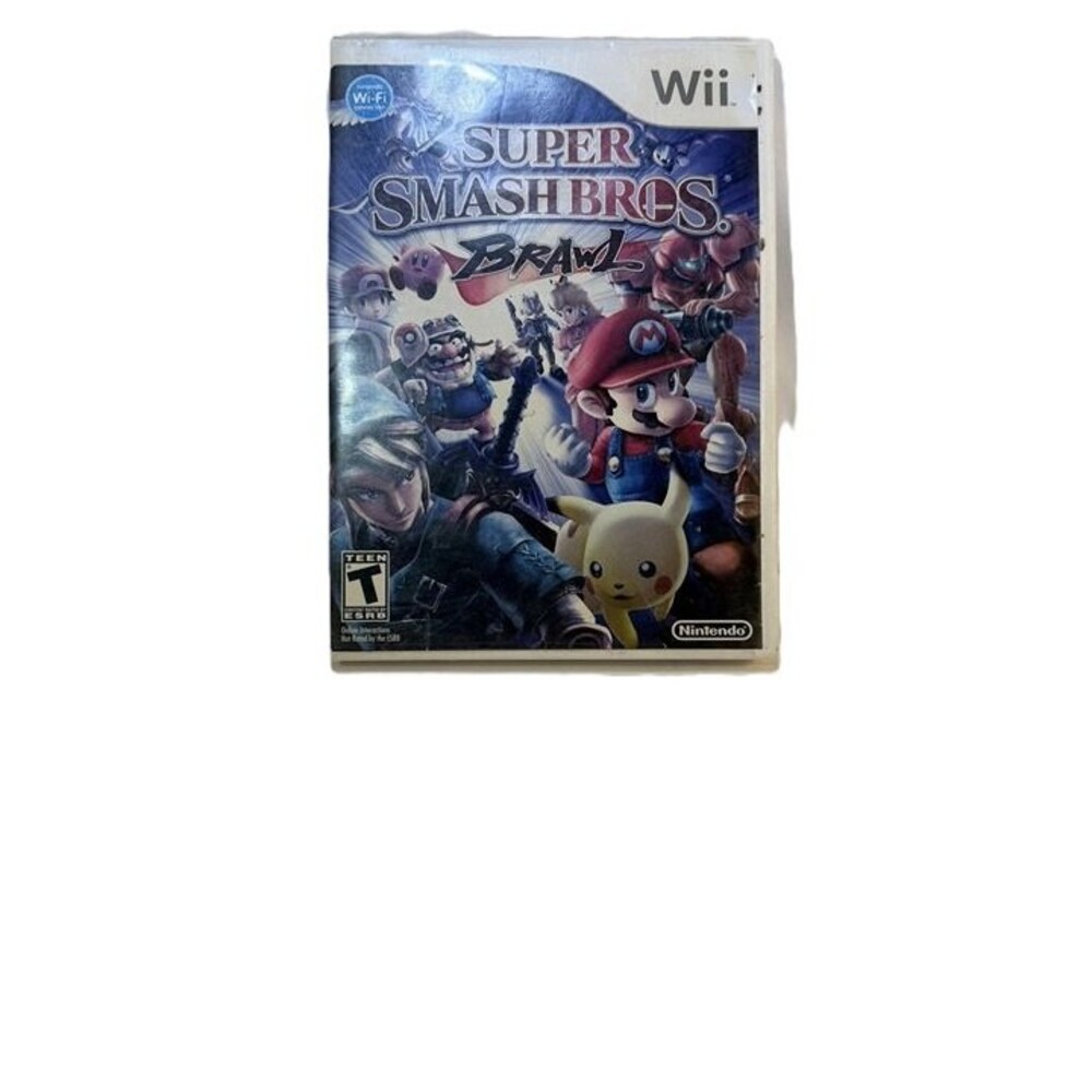 Super Smash Bros Brawl Nintendo Wii Complete CIB Tested w/ Manual